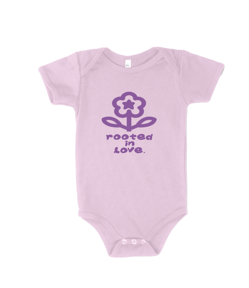 sweet pea "rooted in love" onesie
